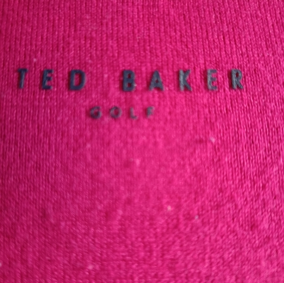 7/3XL⛳Ted Baker Golf Men's Knit V-Neck Vibrant Pink Sweater - Picture 9 of 10